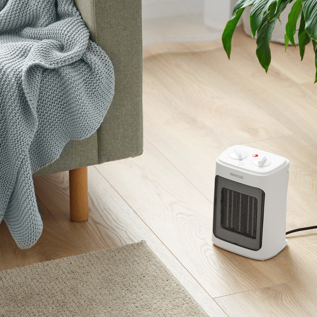 Κεραμική σόμπα Sencor SFH 7600WH 2 επίπεδα θέρμανσης 1300/2000W μαύρη