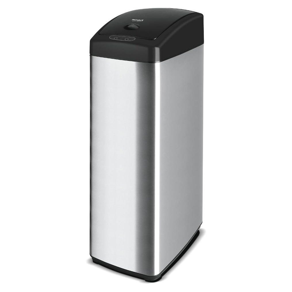 Sensor electric dust bin 45lt Lamart steel black-silver LT8049