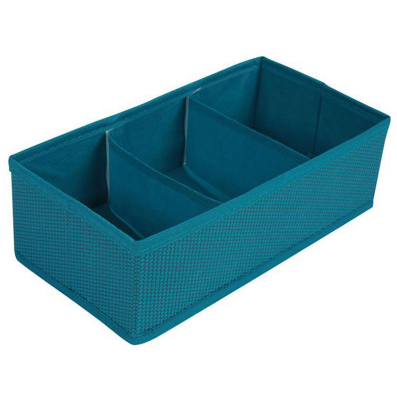 Drawer organizer with 3 partitions petrol 31x16x10 cm