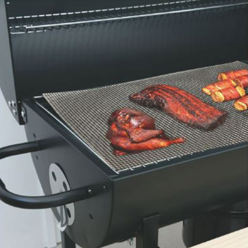 Fiberglass BBQ grill mats 2 pcs 33x42x1 cm