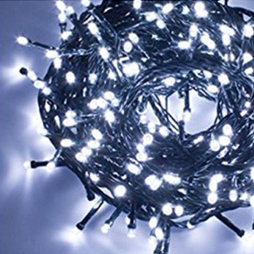 Light chain with 100 LED white light 4.5 m + 4 m cable