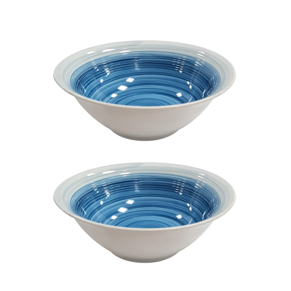Ceramic salad bowl blue D 20 cm 2 pcs