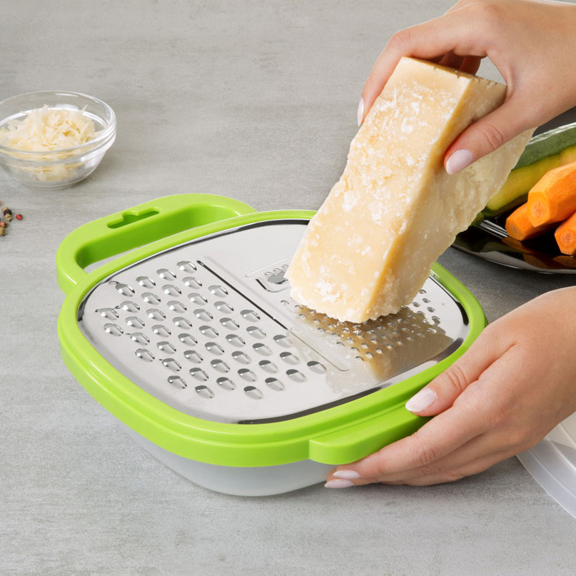 Grater with plastic container 26x19,5x6,5 cm