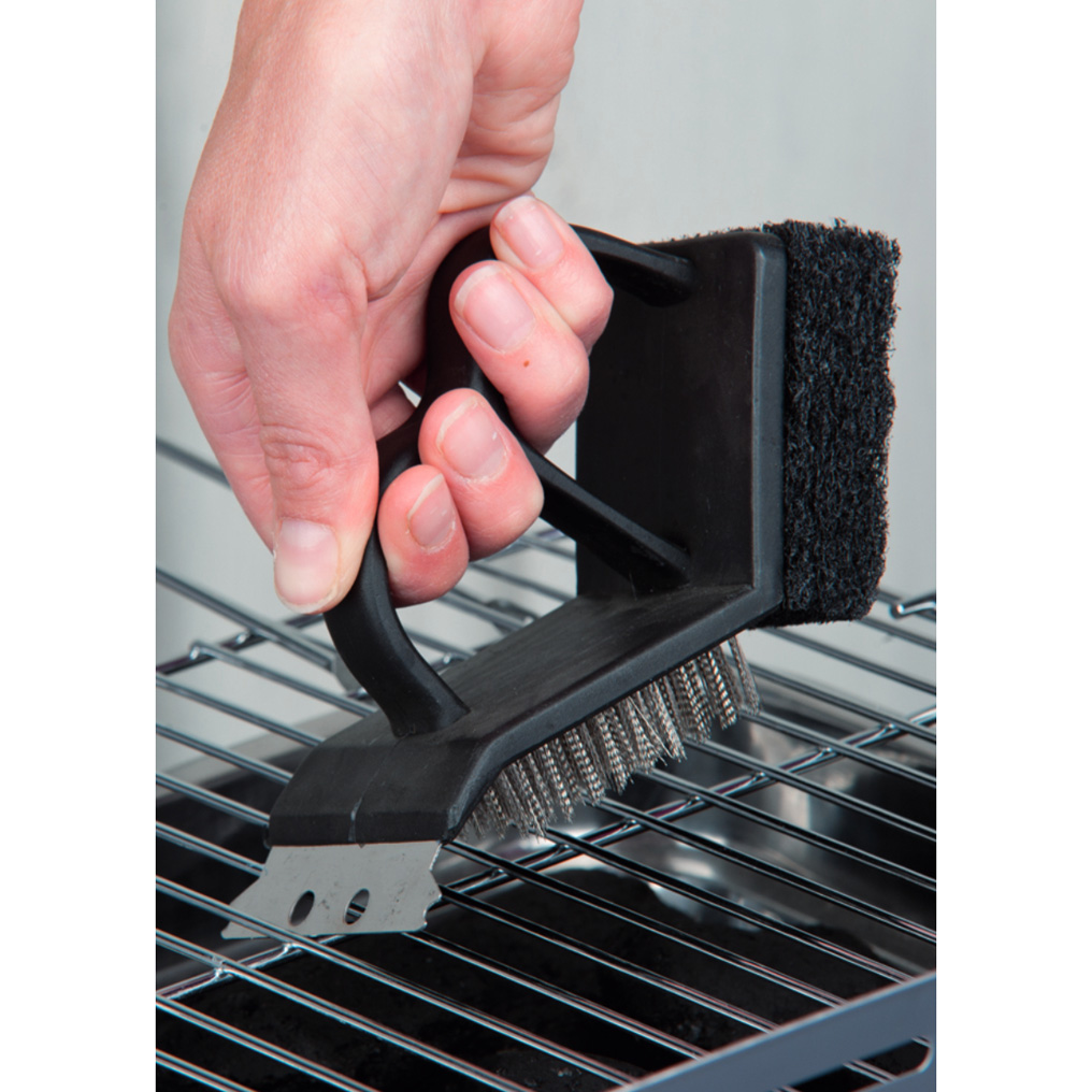 3 in 1 BBQ cleaning brush 15x7,3x10 cm