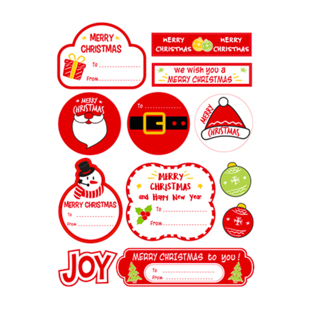 24 stickers for gifts