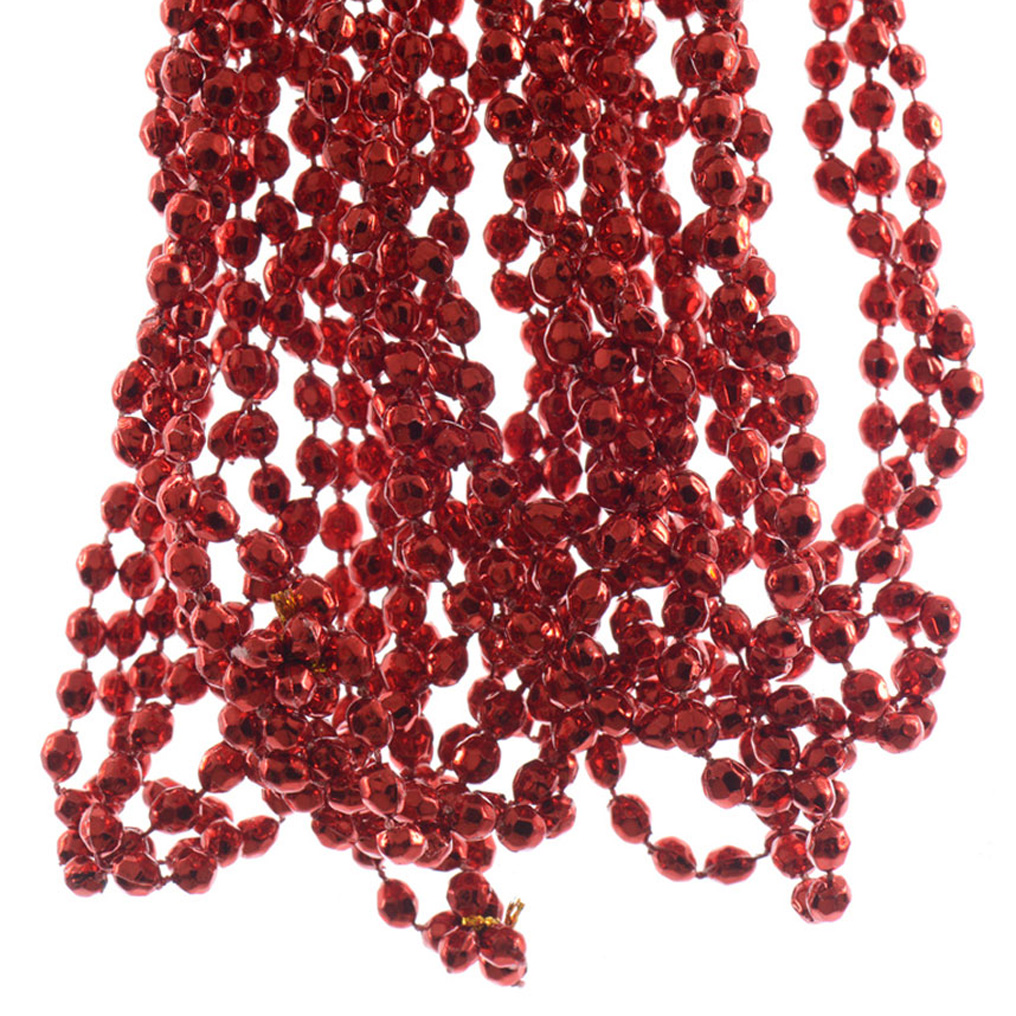 Garland with red beads 2.7 m.