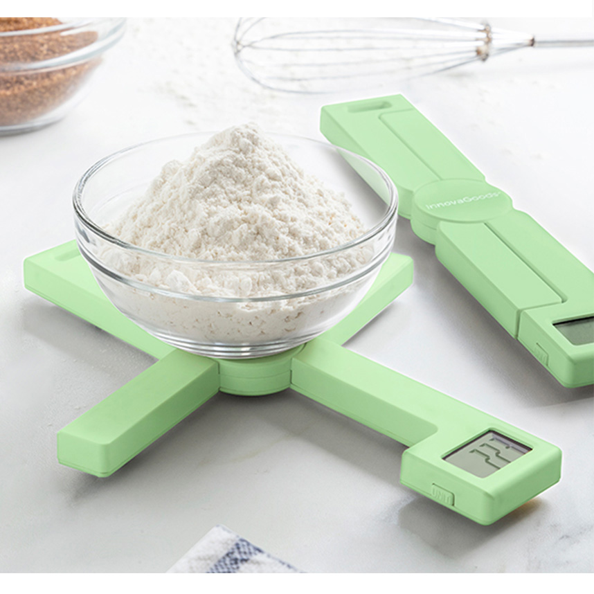 Folding digital kitchen scale aqua Innovagoods 16x21x1,5 cm