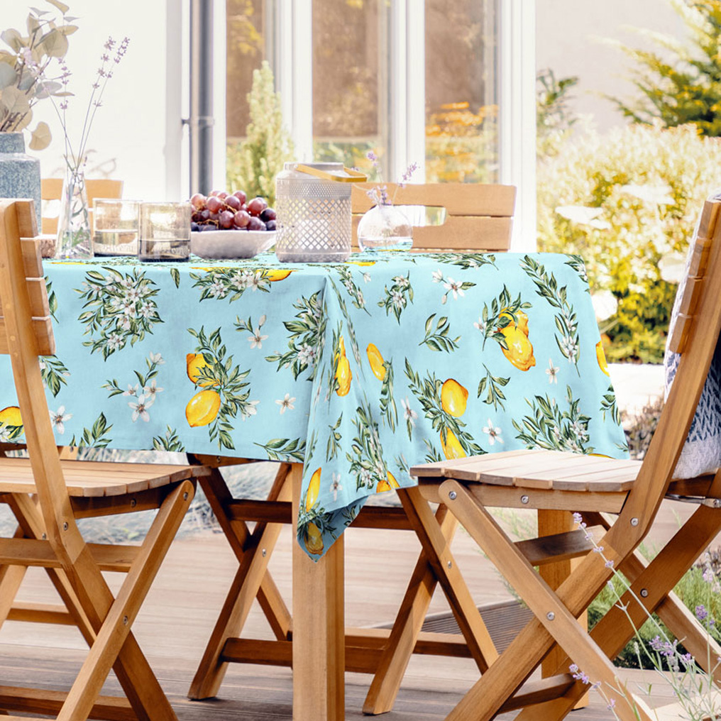 Tablecloth Lemons cotton & polyester 140x180 cm