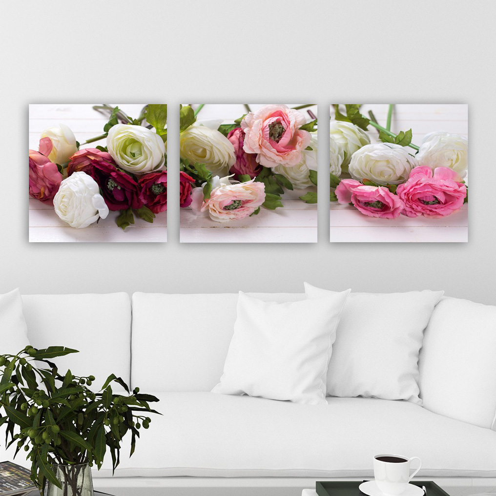 Wooden Framed Decorative Canvas Painting P977100 3 pcs 30x30 cm