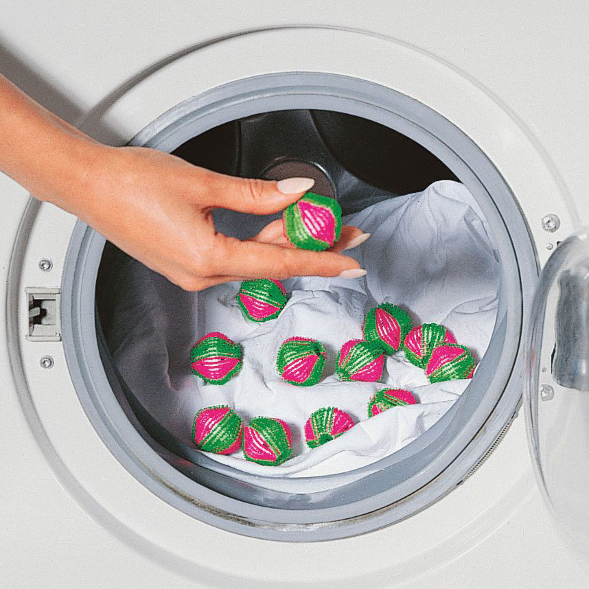 Washing machine lint & hair collecting balls 3,5 cm 6 pcs