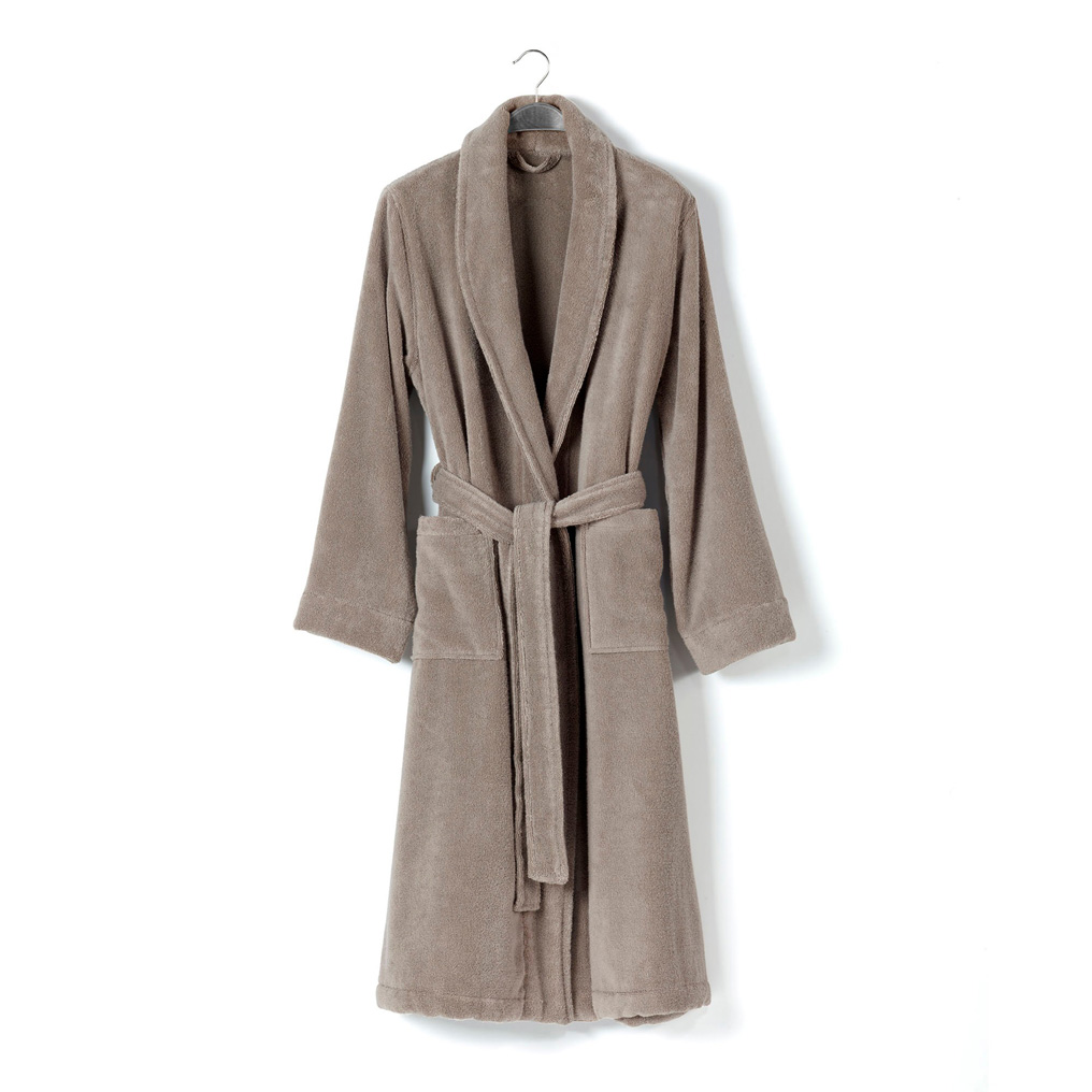 Bathrobe Chicago 100% Cotton Warm Grey L