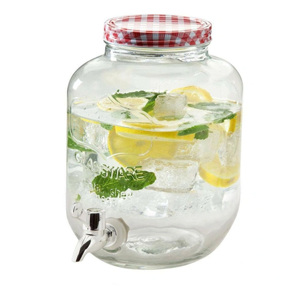 Glass refreshments dispenser 4lt