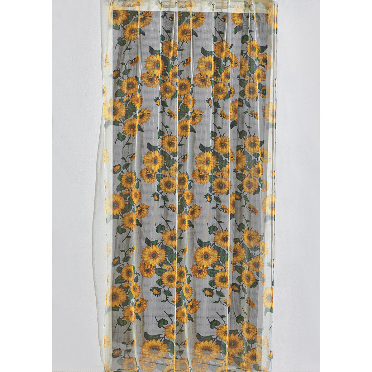 Διχτυωτή κουρτίνα Sunflowers πολυέστερ 140x250 εκ.