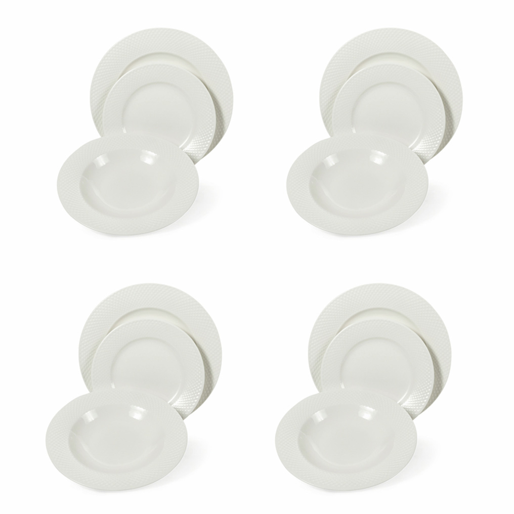 Dinnerware set 12 pcs bone china Galileo 5900415