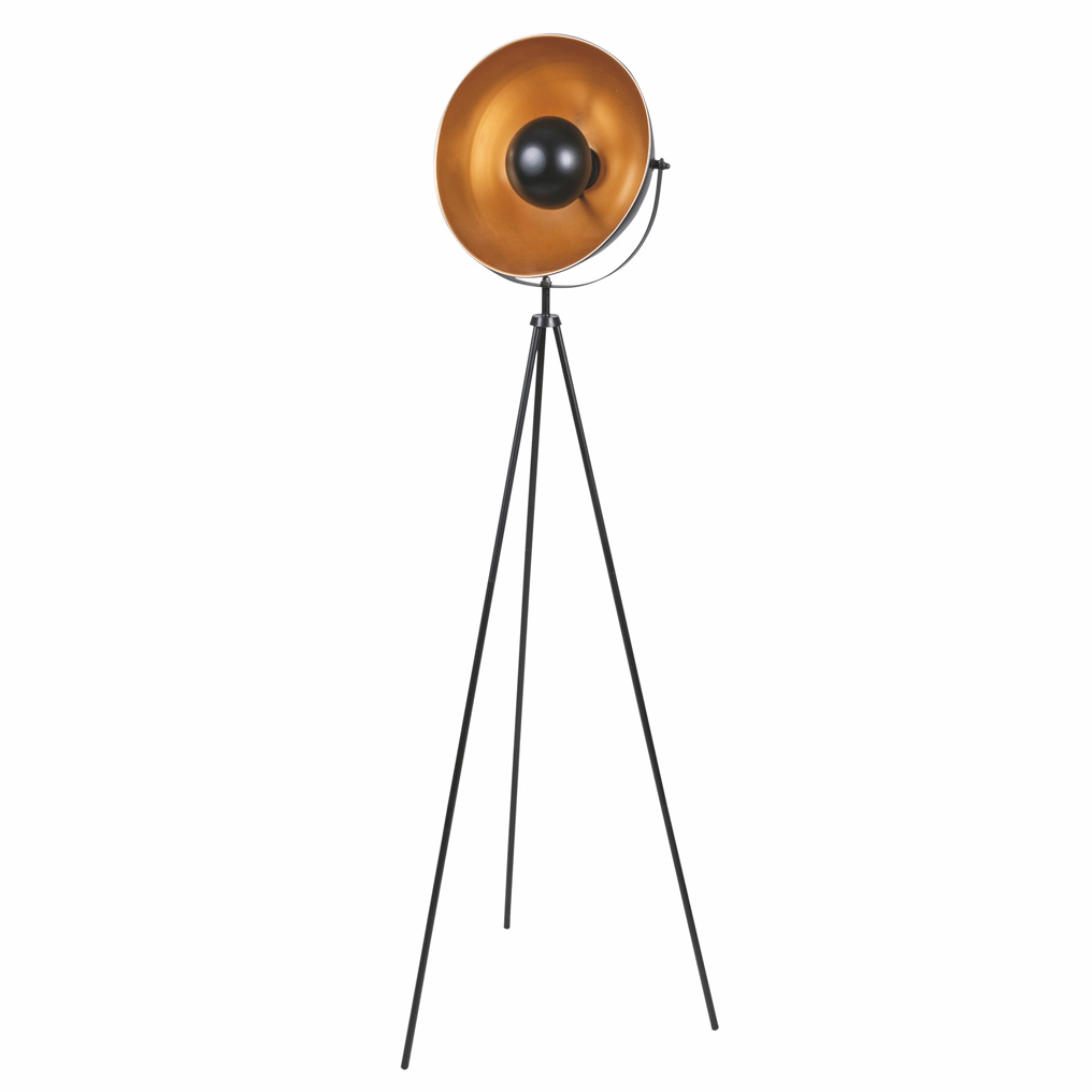 Metal floor lamp black tripod 25W 33x46x141 cm 5901128