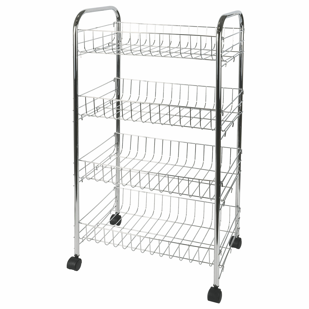 Metal kitchen trolley with 4 baskets 41x26,5x75 cm 5901082