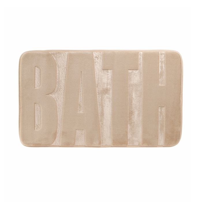 Bath mat BATH polyester beige 45x75 cm 5907030
