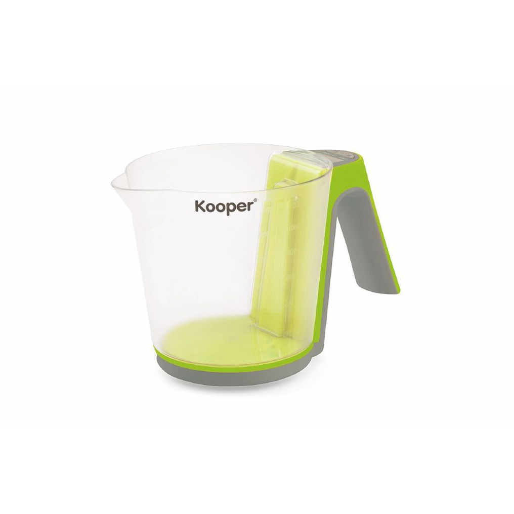 Digital scale removable pitcher Kooper max 1,2 lt / 2 kg Green