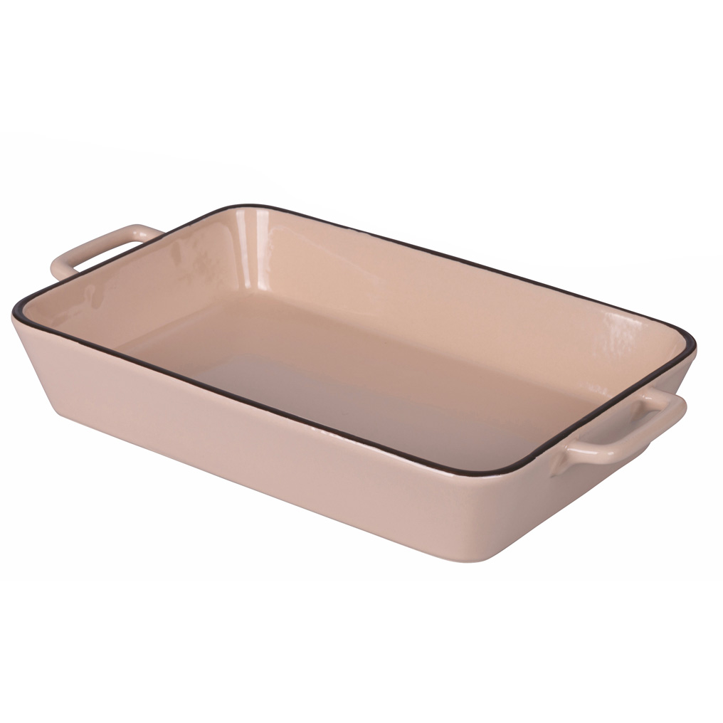 Rectangular ovenproof pan SiChef 41,5x25x7 cm with handles beige 5909475