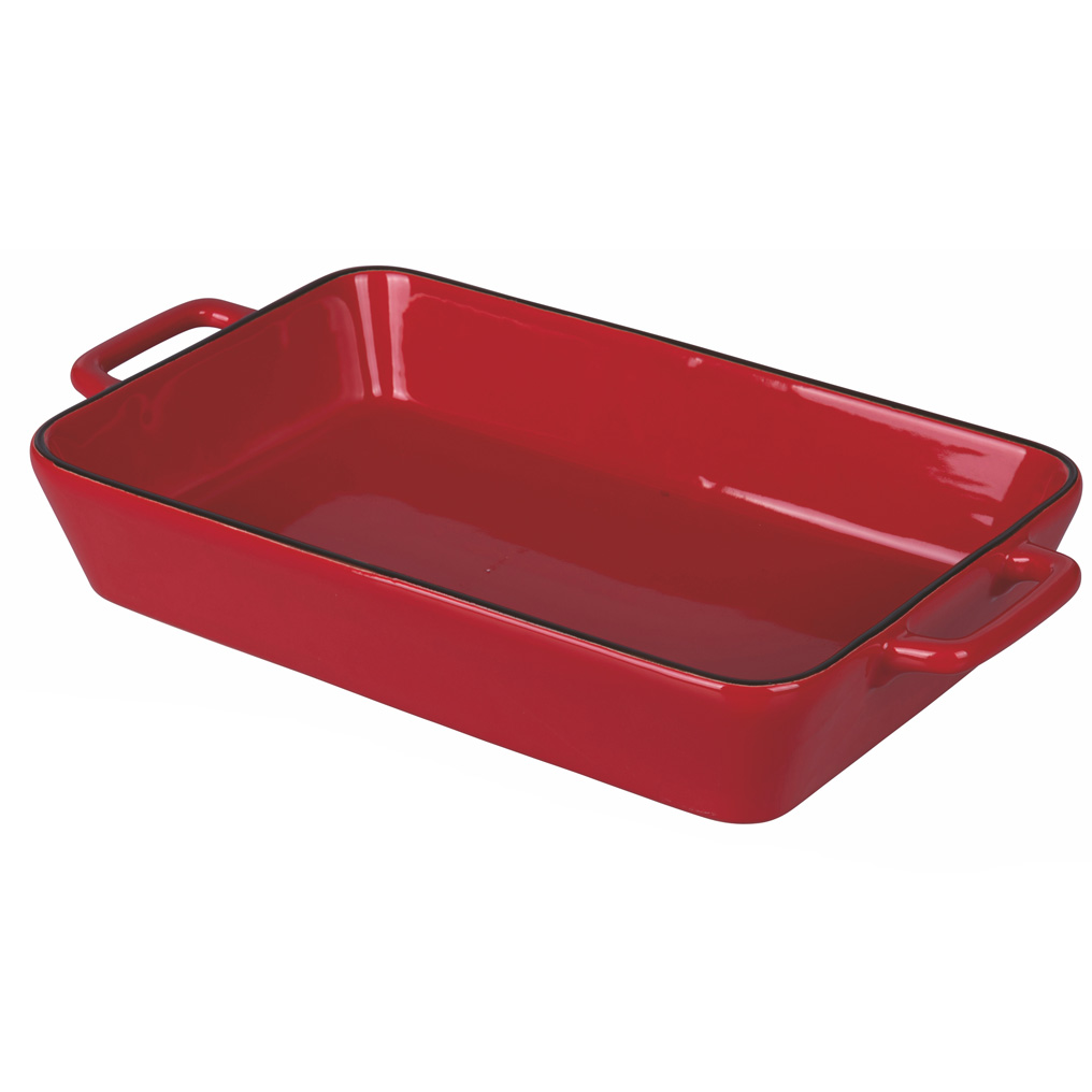 Rectangular ovenproof pan SiChef 41,5x25x7 cm with handles red 5909475