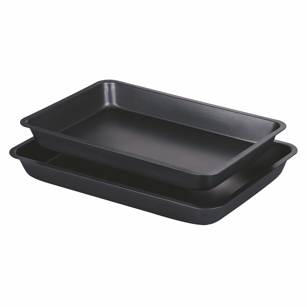 Set of 2 steel baking trays 5910675