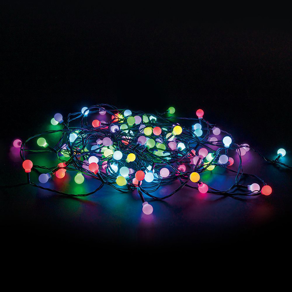 Light chain 50 LED multicolor outdoor use 6 m + 3 m cable Kooper