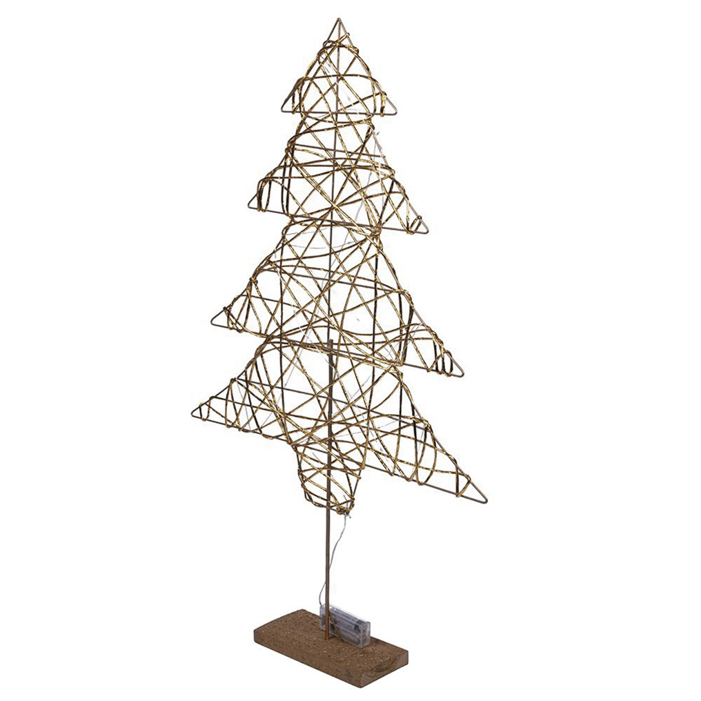Christmas Τree wire / PVC 40 LED Champagne Galileo 48x9x80 cm