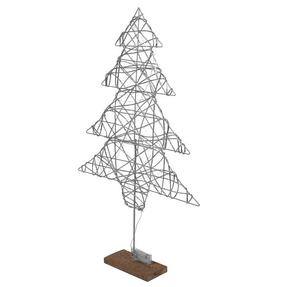 Christmas Τree wire / PVC 40 LED White Galileo 48x9x80 cm