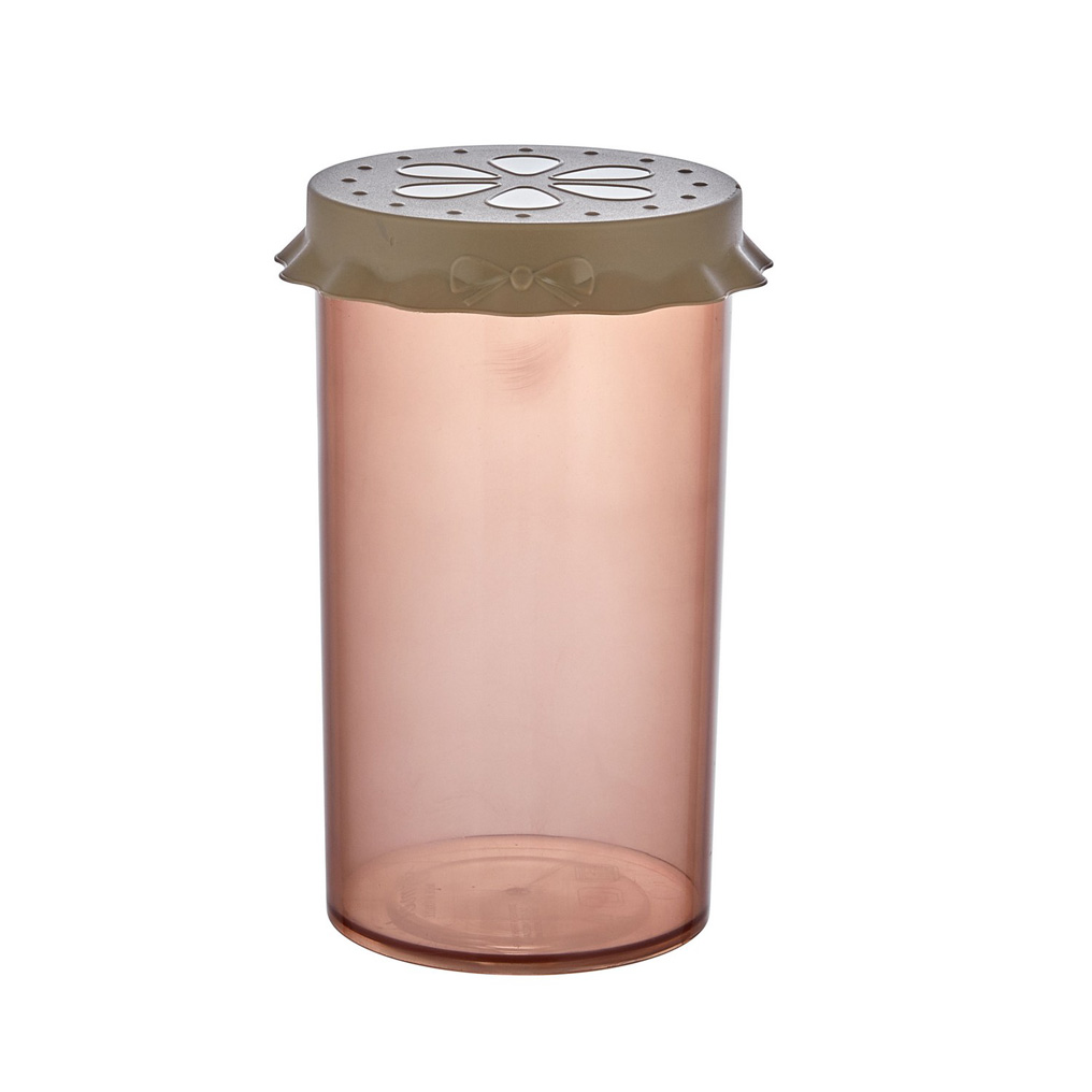 Jar Light brown Plastic 12x12x19 cm 1 lt 619PLS1229