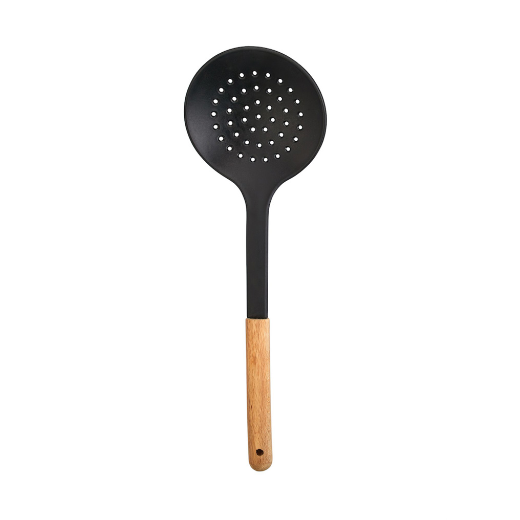 Perforated serving spoon Black Plastic 9x31x2 cm 619PLS1252