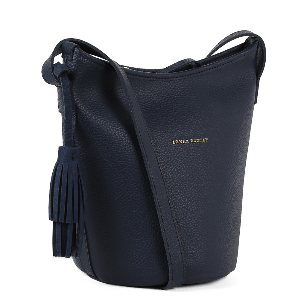 Laura Ashley Handbag Loxford-Dark Blue PVC Leather 30x27x16 cm