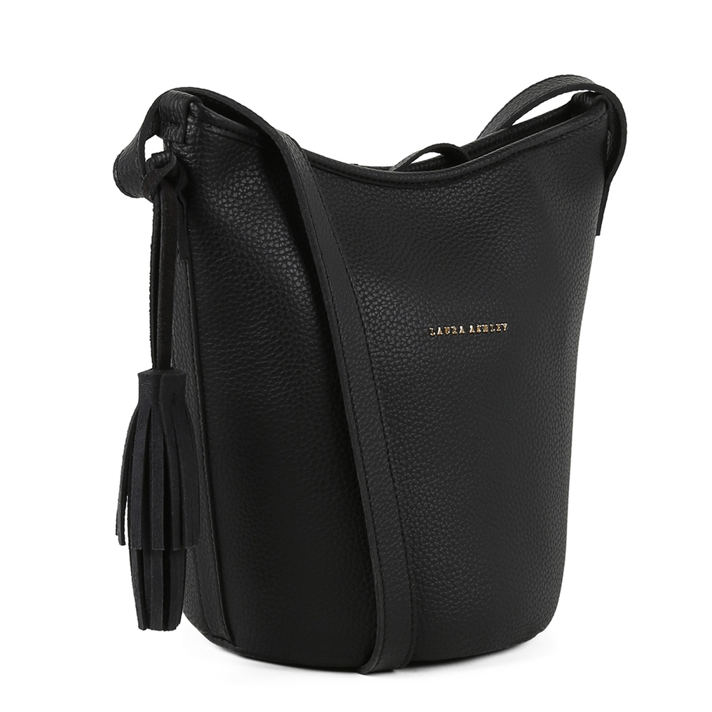 Laura Ashley Handbag Loxford-Black PVC Leather 30x27x16 cm