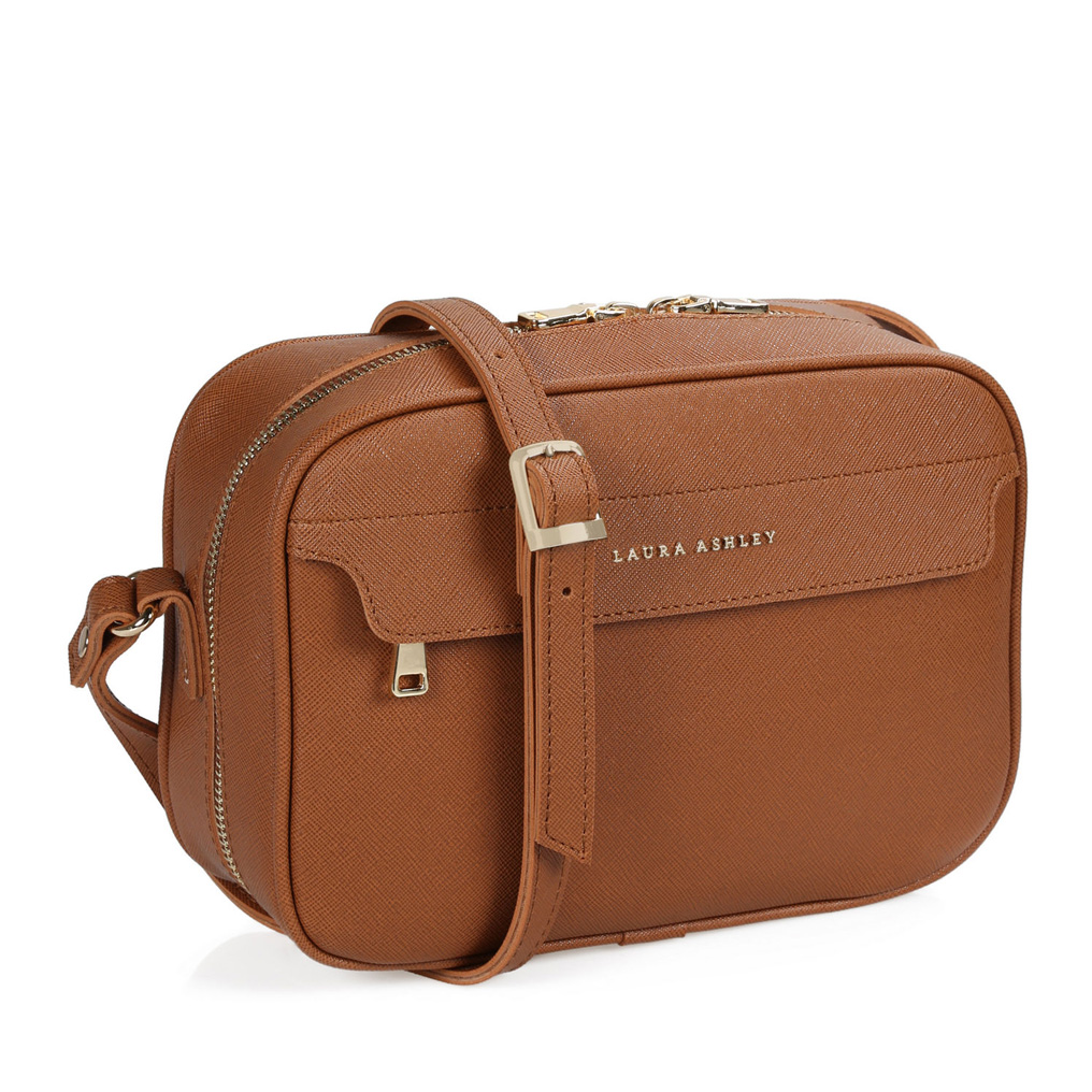 Laura Ashley Handbag Furley-Tan PVC Leather 23x17x8 cm