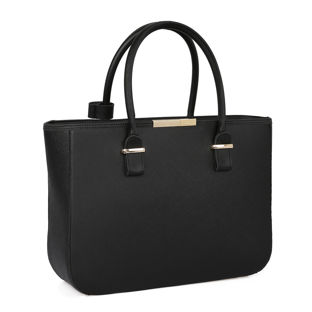Laura Ashley Handbag Sarnia-Black PVC Leather 11x34x25 cm