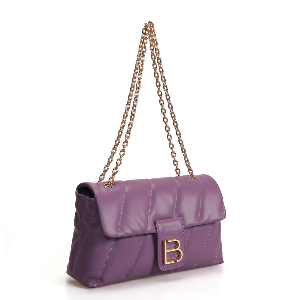Handbag Lucky Bees 923 - Lilac Polyvinyl leather 30x9x19 cm 671LKB1498