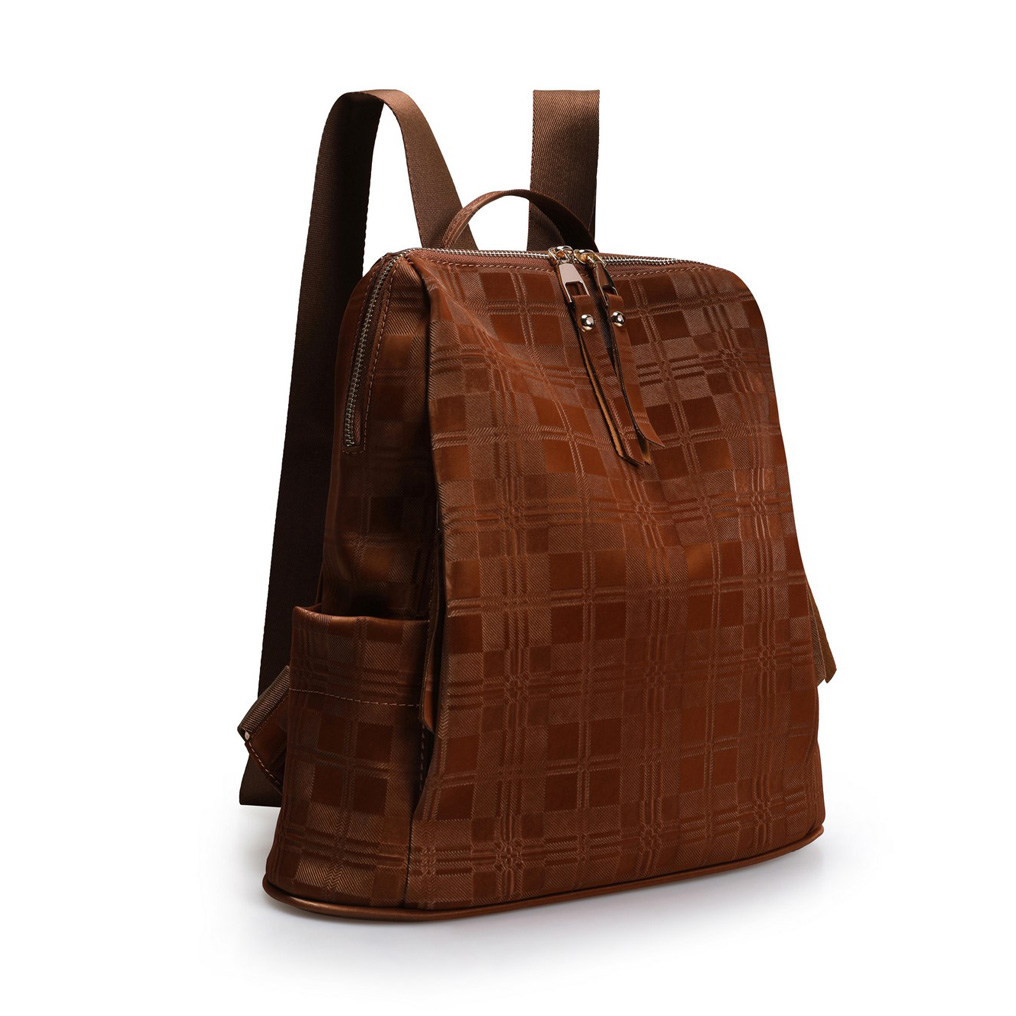 Backpack Lucky Bees 1217 - Brown Polyvinyl leather 30x13x35 cm 671LKB1589