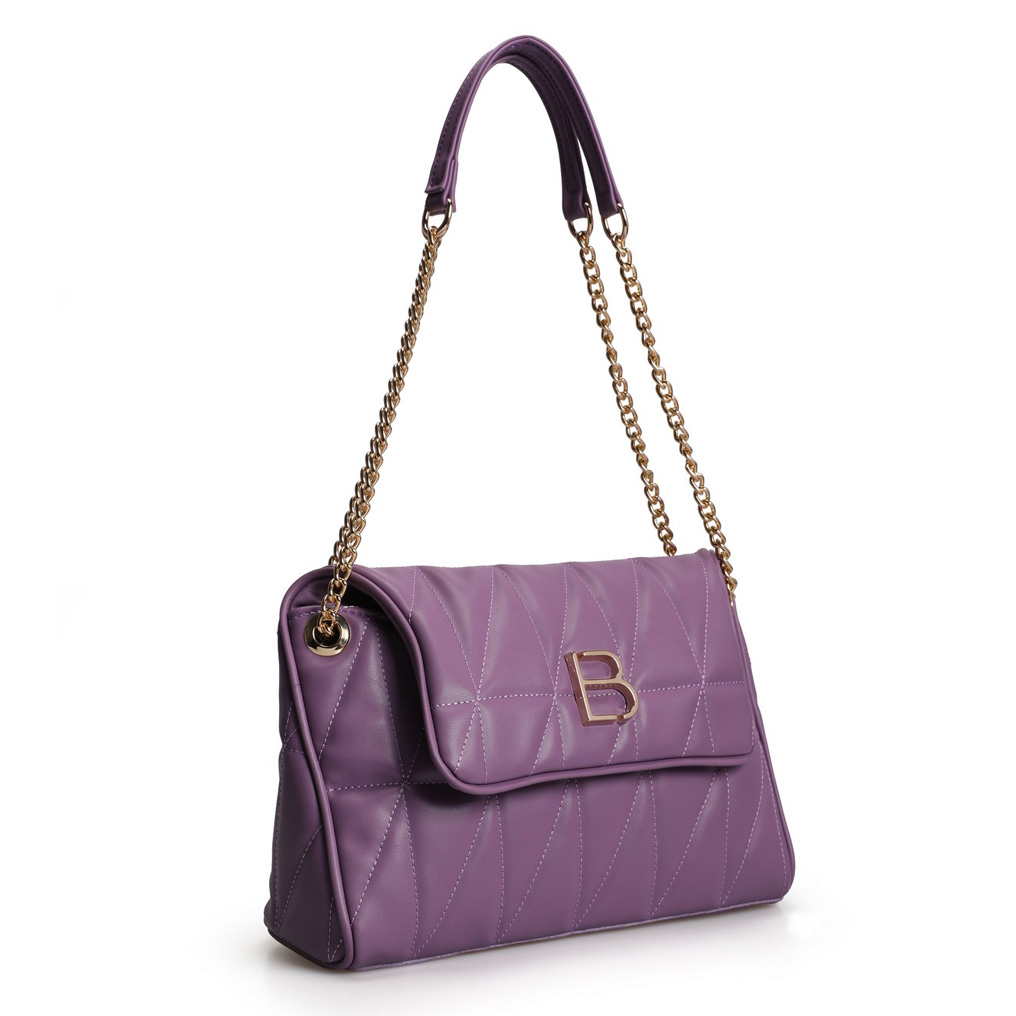 Handbag Lucky Bees 1246 - Lilac Polyvinyl leather 30x10x22 cm 671LKB1620