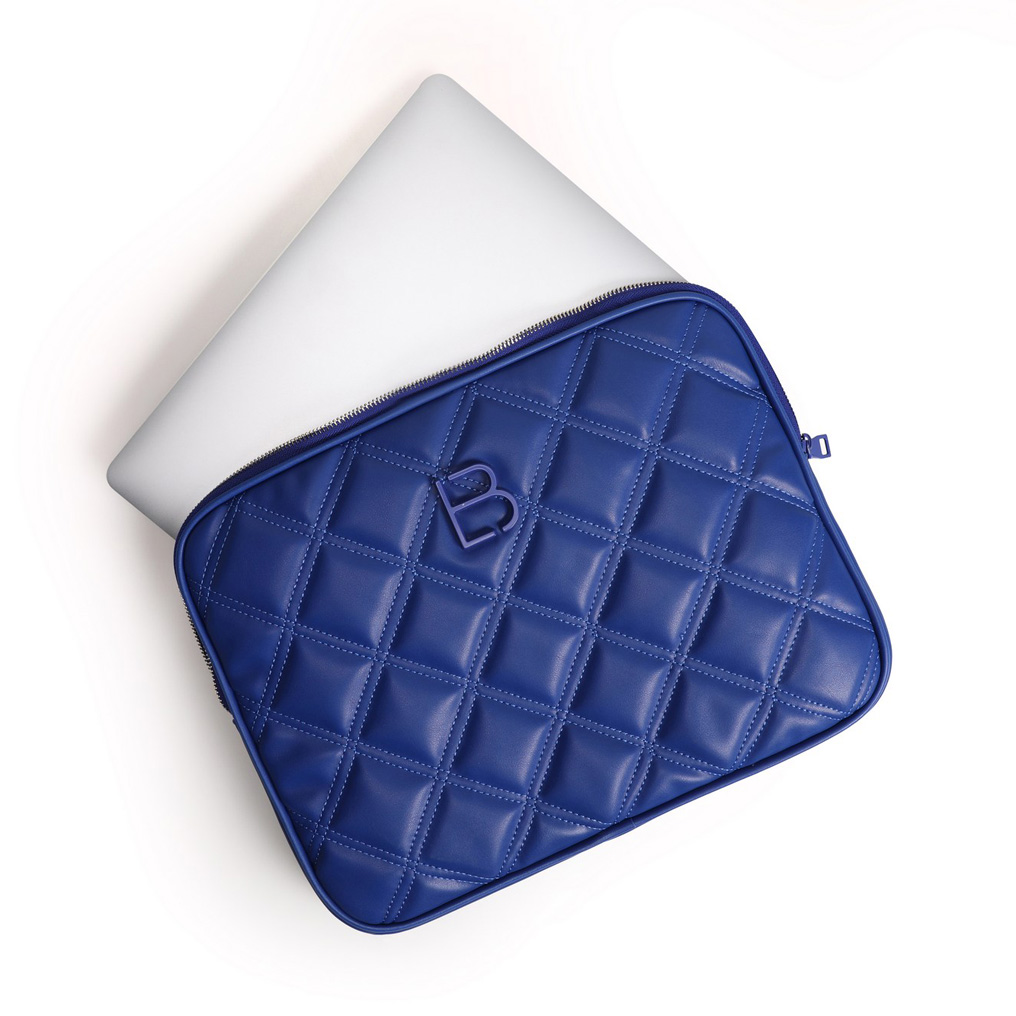 Laptop bag Lucky Bees 1267 - Blue Polyvinyl leather 36x3x27 cm 671LKB1640