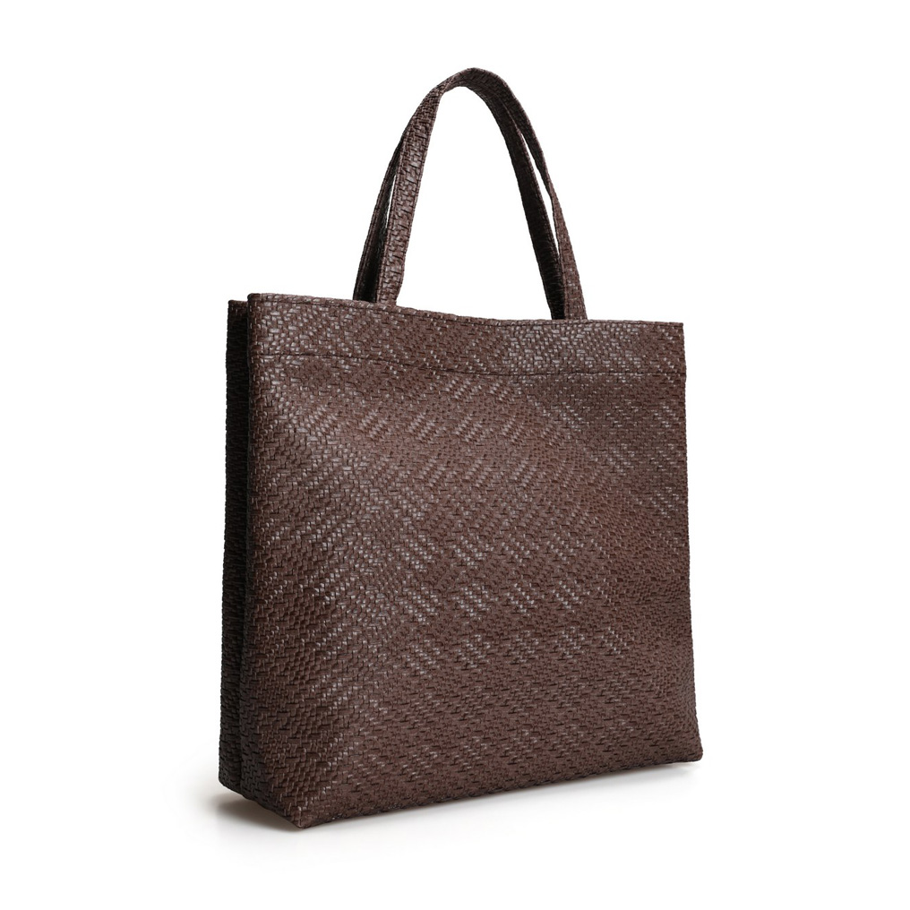 Shopper bag Lucky Bees 1279 - Brown Polyvinyl leather 35x10x34 cm 671LKB1659