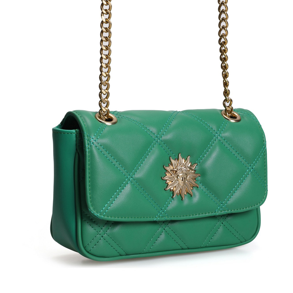 Handbag Lucky Bees 1251 - Green Polyvinyl leather 23x7x15 cm 671LKB1663