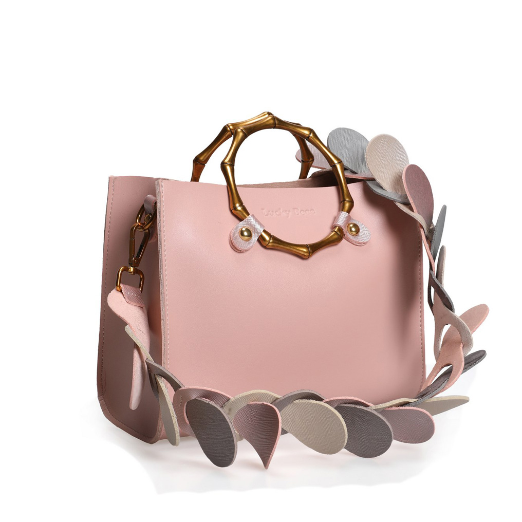 Handbag Lucky Bees 1277 - Pink Polyvinyl leather 22x10,5x18 cm 671LKB1672