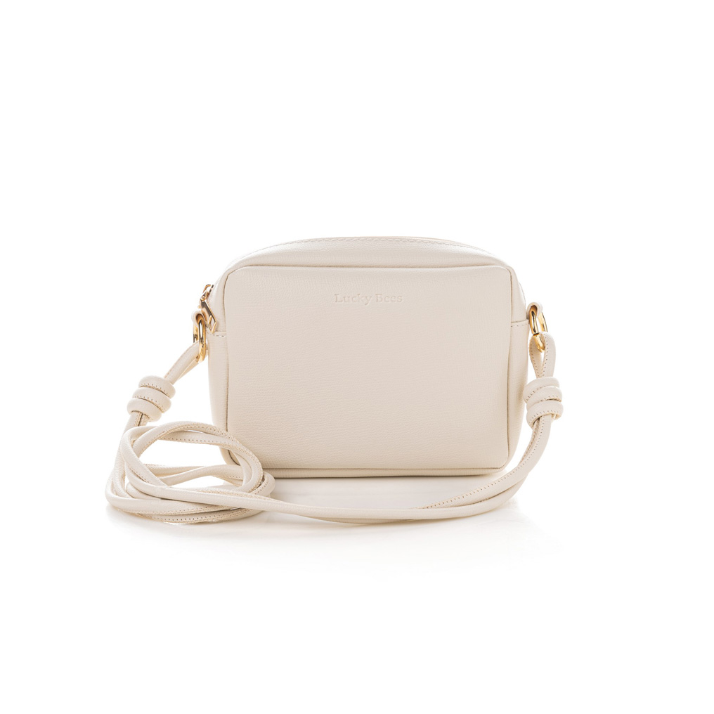 Crossbody bag Lucky Bees 1269 Cream Polyvinyl leather 21x7x16 cm 671LKB1785