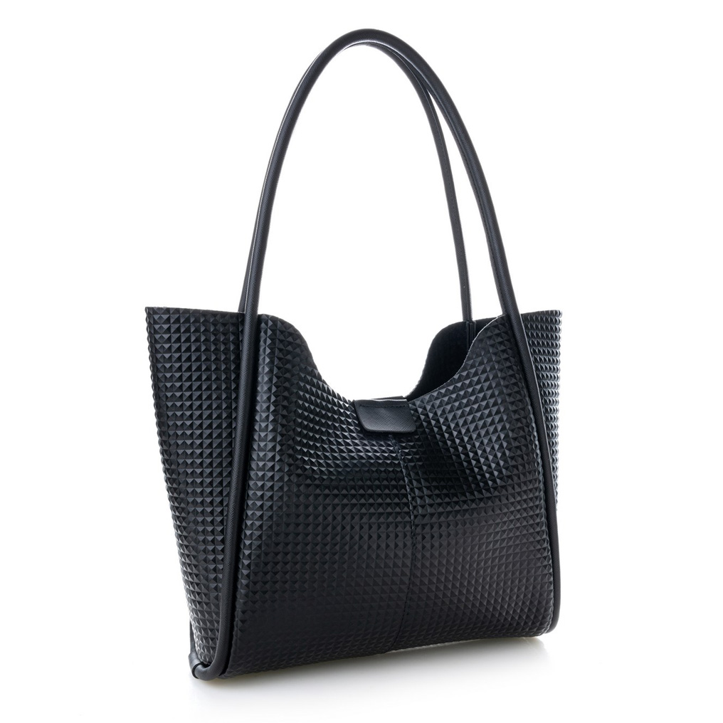 Γυναικεία τσάντα Tote Lucky Bees 1264 Μαύρο Δερματίνη 30x9x29 εκ. 671LKB1857