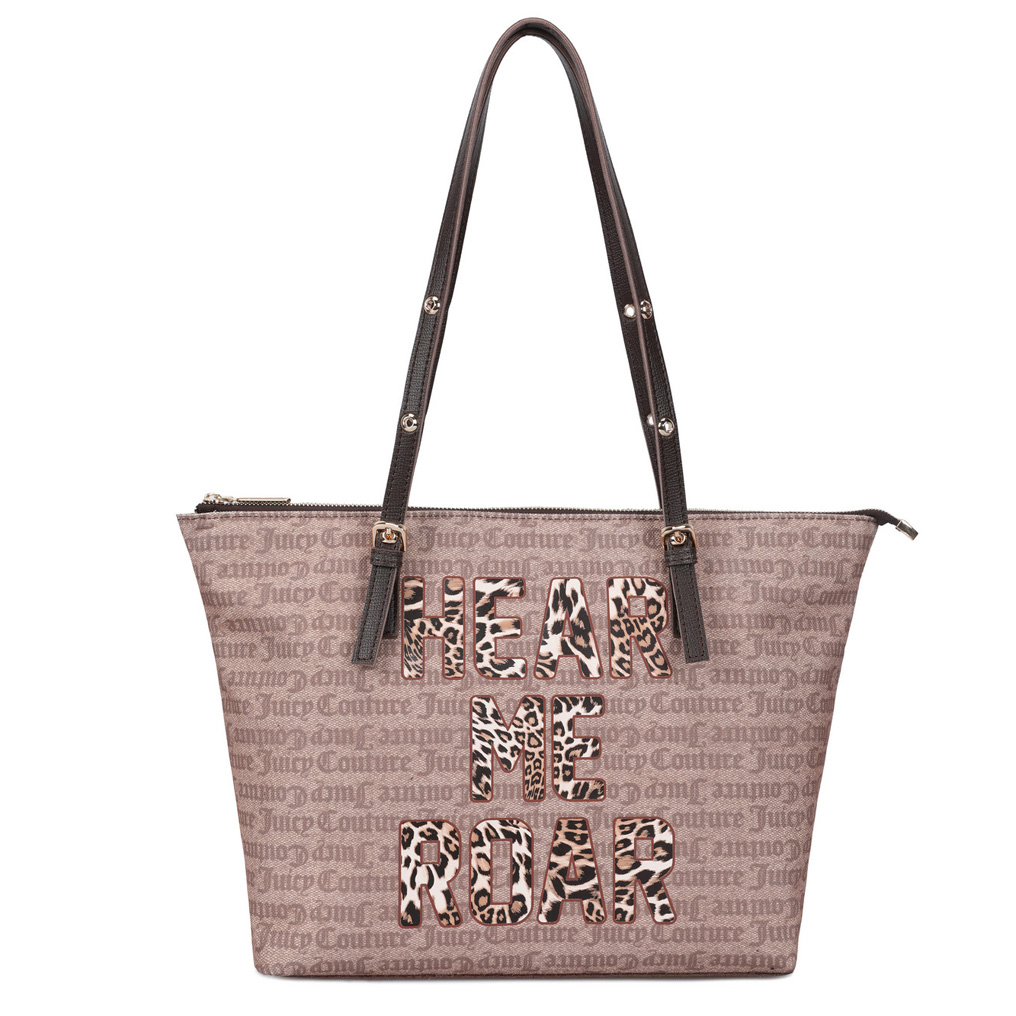 Juicy Couture Shopper Bag 162-Brown 100% Polyvinyl Leather 15x45x35 cm
