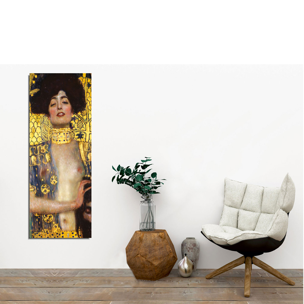 Πίνακας σε καμβά με τελάρο ψηφιακή εκτύπωση PC312 Klimt 30x80 εκ. 684GST1107