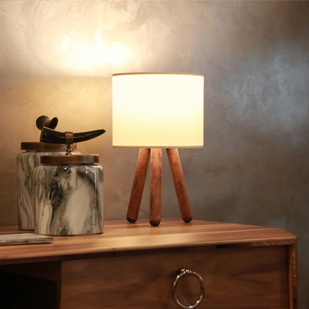 Table lamp Wood AYD-2940 beige 19x15x32 cm E27 60W 780SGN2575