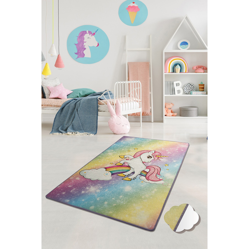 Carpet Unicorn 100% Velvet fabric 140x190 cm