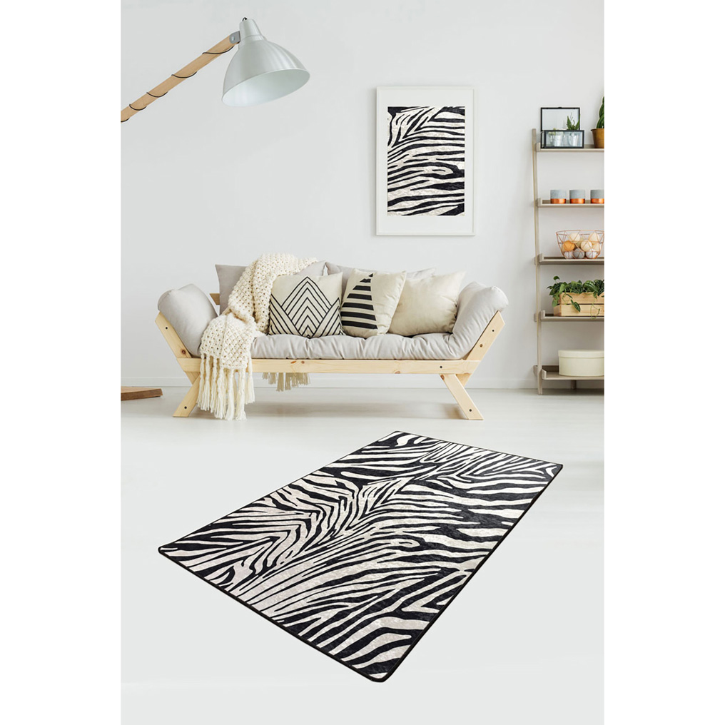 Carpet Zebra 50% Velvet fabric / 50% Polyester