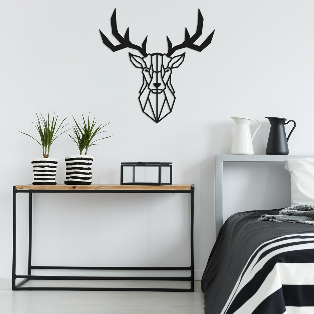 Decorative Metal Wall Accessory Deer2 51x51 cm