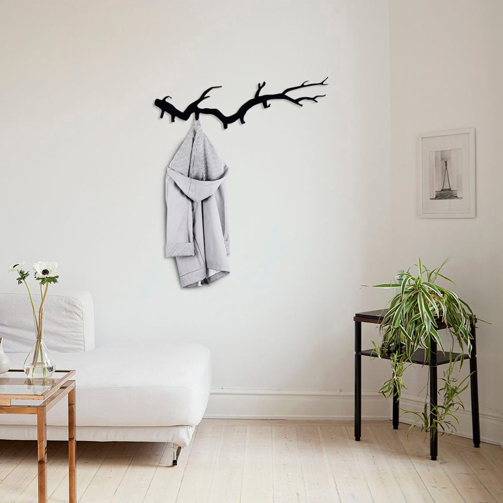 Metal Wall Hanger Branch 87x22 cm